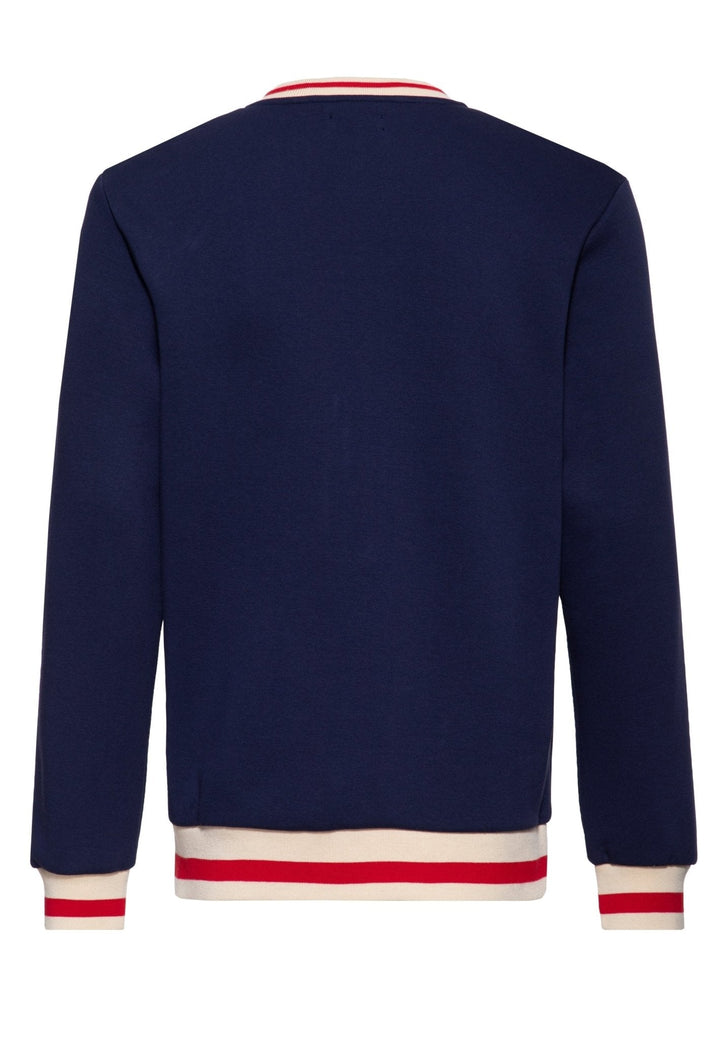 King Kerosin Sweatshirt Bakersfield Track Club in Navy – Rückenansicht