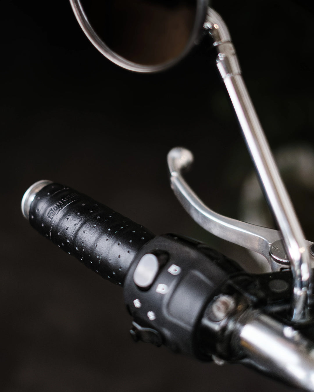 lederband fahrradlenker Trip Machine Lederband Grip Wrap Perforiert - Motorrad Lenkerband