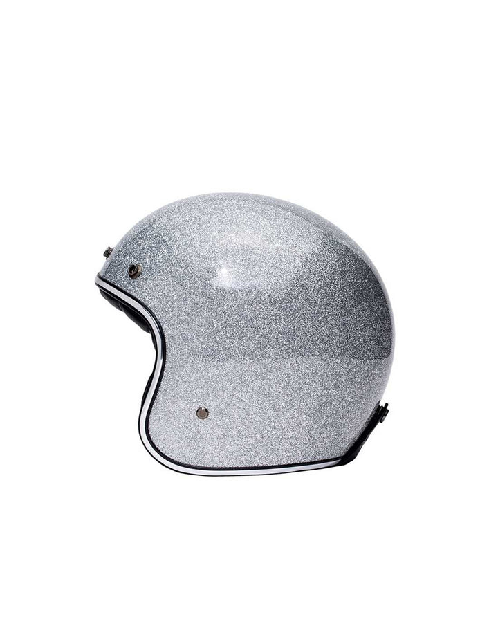 MÂRKÖ The Classic Motorrad Jethelm Silber Flake