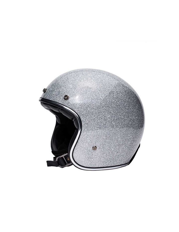 MÂRKÖ The Classic Motorrad Jethelm Silber Flake