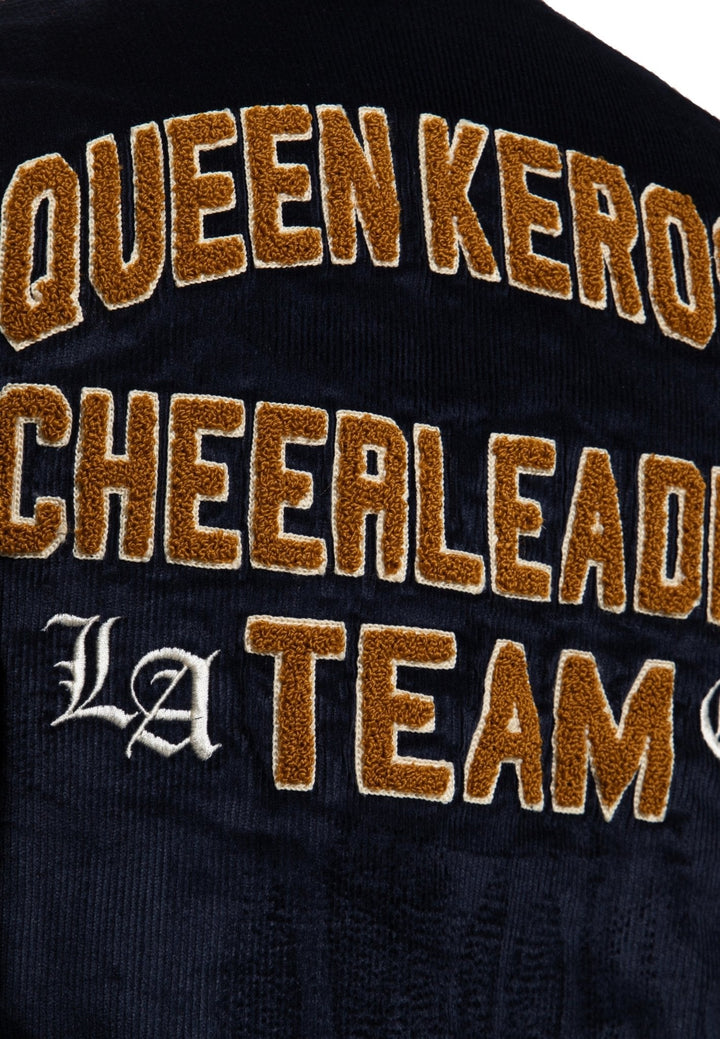 Damen Collegejacke Cheerleading Team Dunkelblau – Ansicht 6