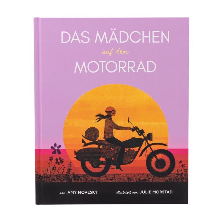 Das Mädchen auf dem Motorrad