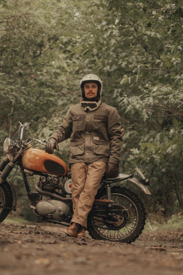 Age of Glory Escape Waxed Cotton Jacket Army Green – Ansicht 4