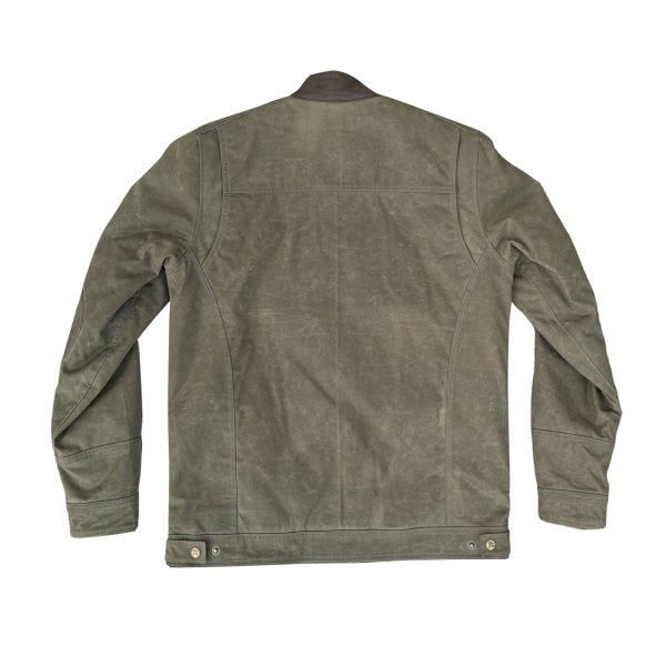 Age of Glory Escape Waxed Cotton Jacket Army Green – Ansicht 3