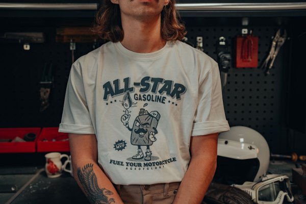 Age of Glory Gasoline Tee Ecru – Ansicht 2