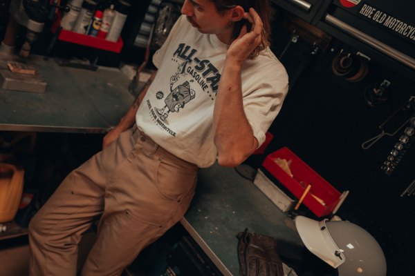Age of Glory Gasoline Tee Ecru – Ansicht 3
