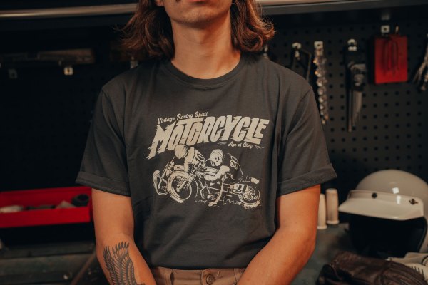 Age of Glory Golden Age Tee Washed Black – Ansicht 2