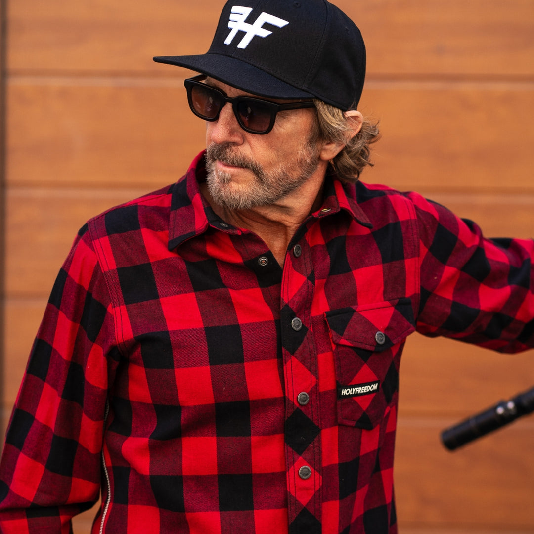 Holyfreedom Jessie James Red Flannel Shirt