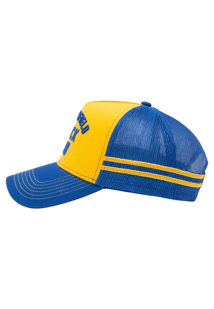 King Kerosin Bakersfield Track Club Trucker Cap Navy/Gelb – Ansicht 12