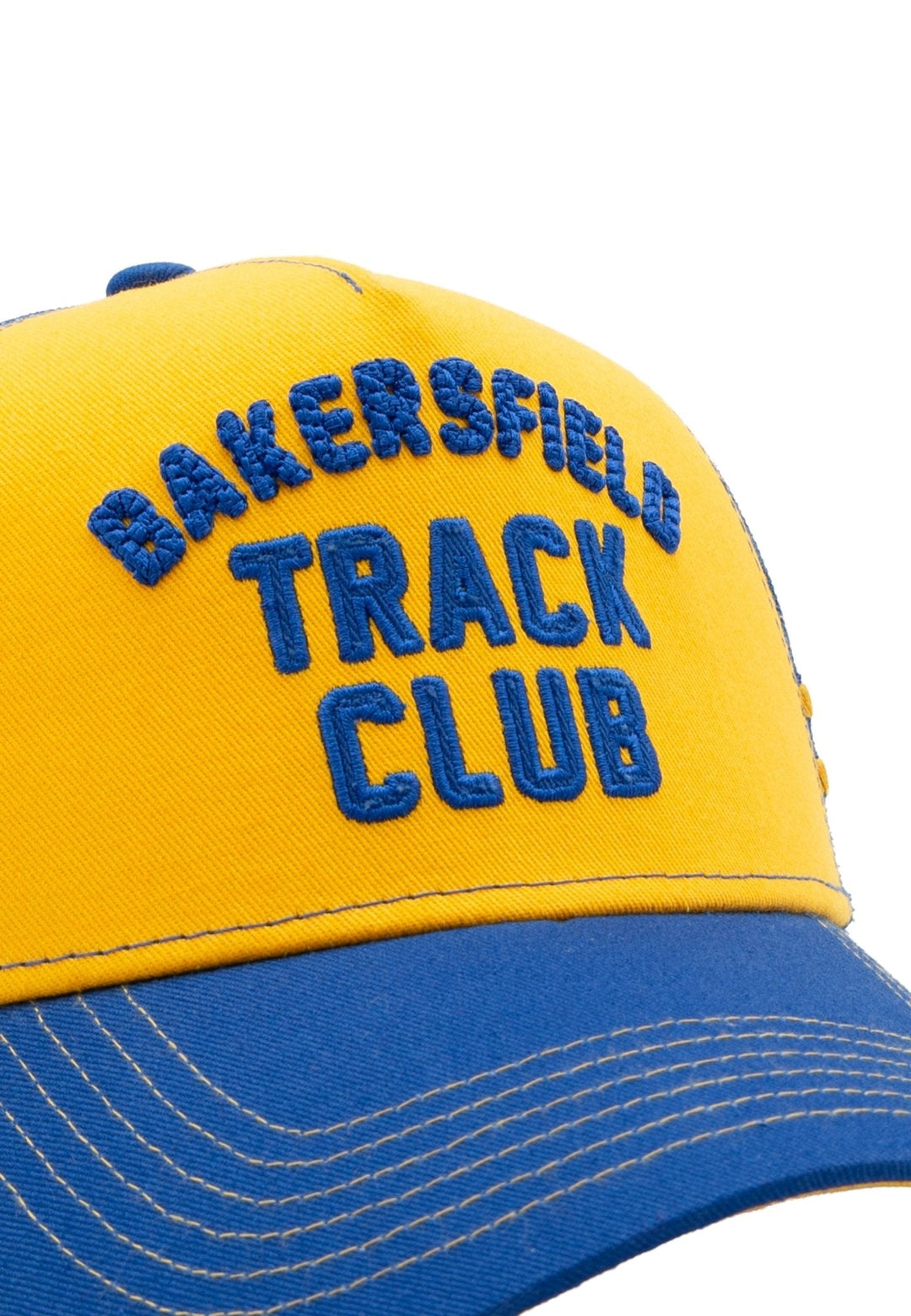 King Kerosin Bakersfield Track Club Trucker Cap Navy/Gelb – Ansicht 13