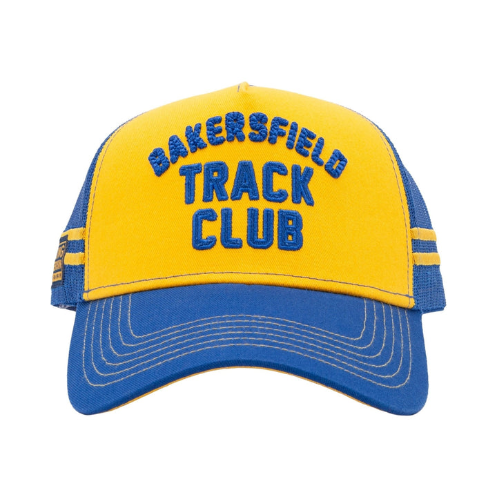 King Kerosin Bakersfield Track Club Trucker Cap Navy/Gelb – Ansicht 2