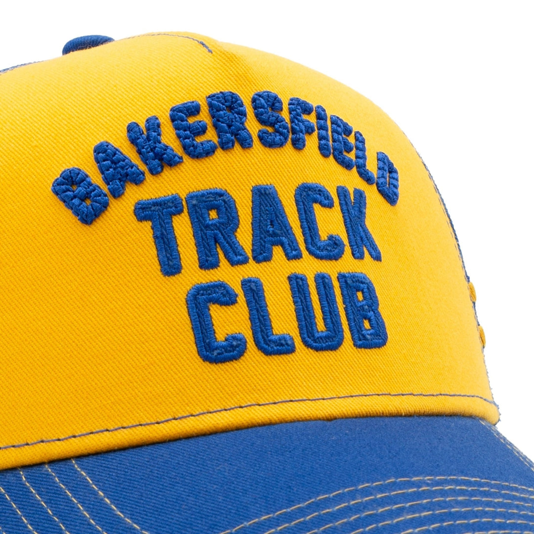 King Kerosin Bakersfield Track Club Trucker Cap Navy/Gelb – Ansicht 5
