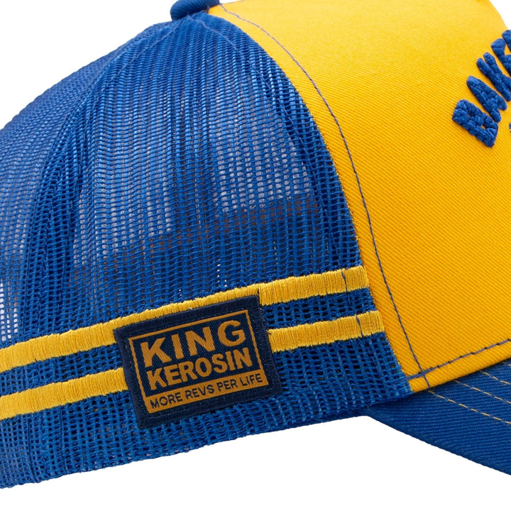 King Kerosin Bakersfield Track Club Trucker Cap Navy/Gelb – Ansicht 7