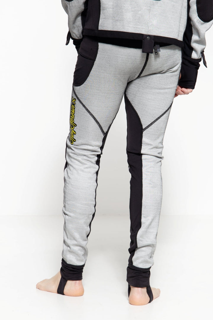 King Kerosin Motorradunterhose Kustombuilt Grau – Ansicht 2