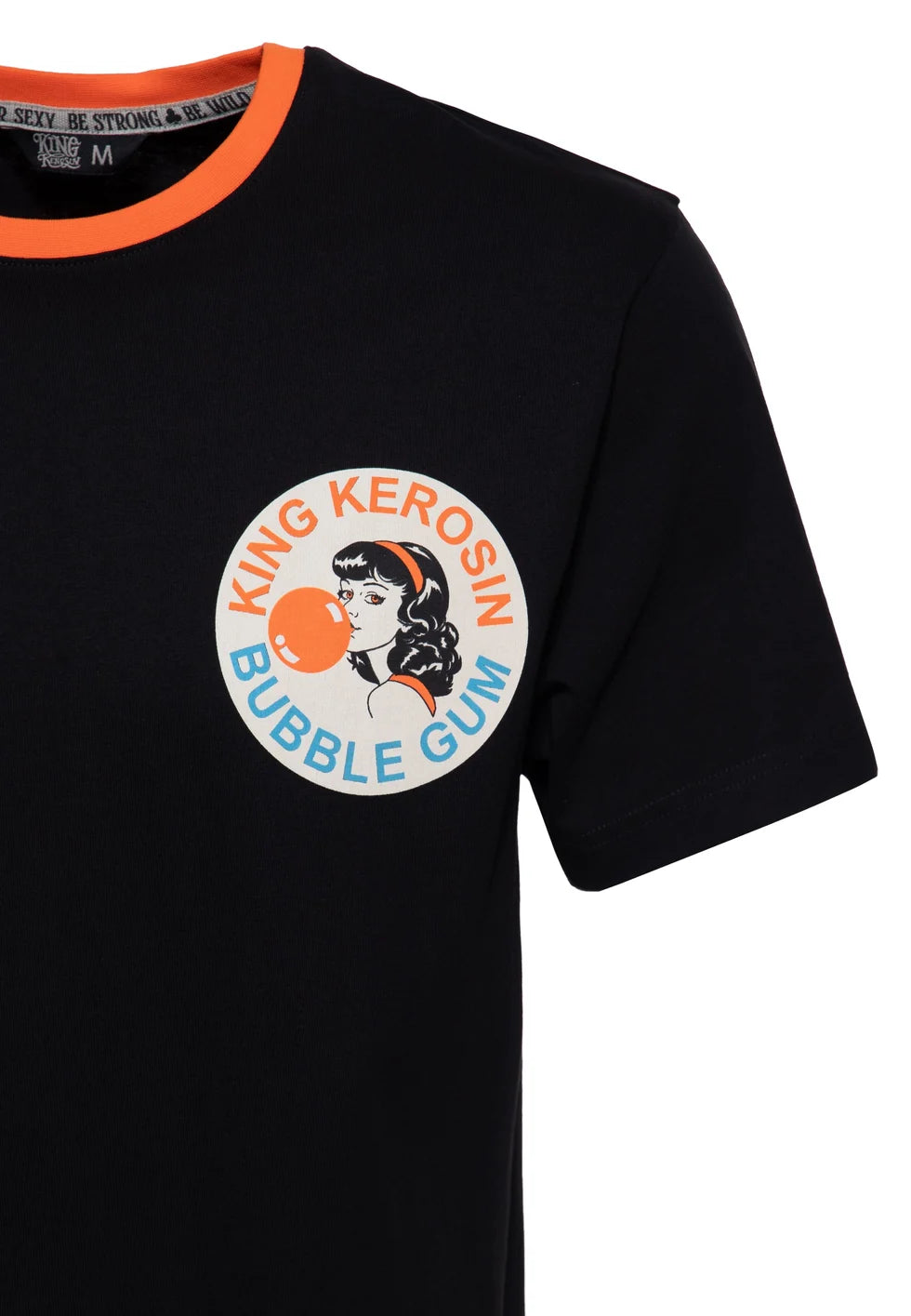 King Kerosin T-Shirt Bubble Gum in Schwarz – Ansicht 3