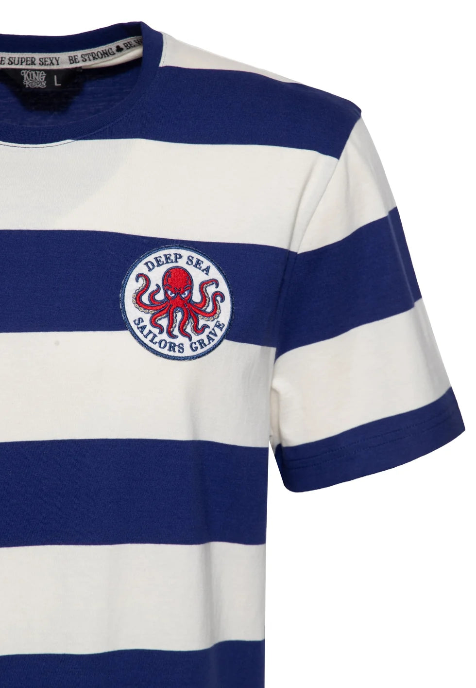 King Kerosin T-Shirt Sailors Grave in Blau – Ansicht 3