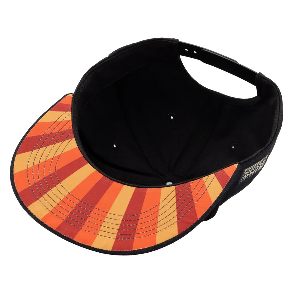 King Kerosin Shovelhead Flat Brim Cap in Schwarz – Ansicht 3