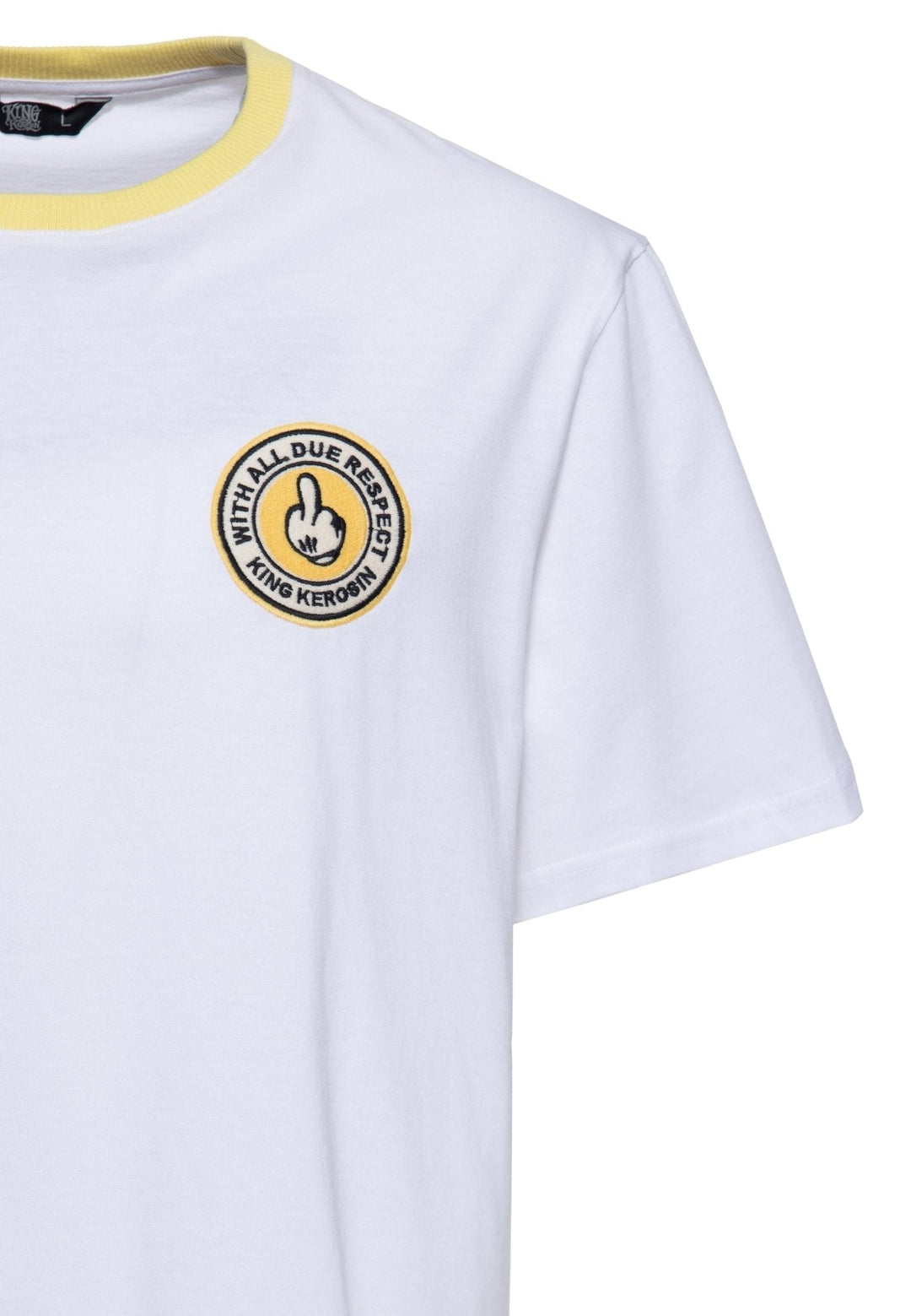King Kerosin With All Due Respect T-Shirt Weiss Detail