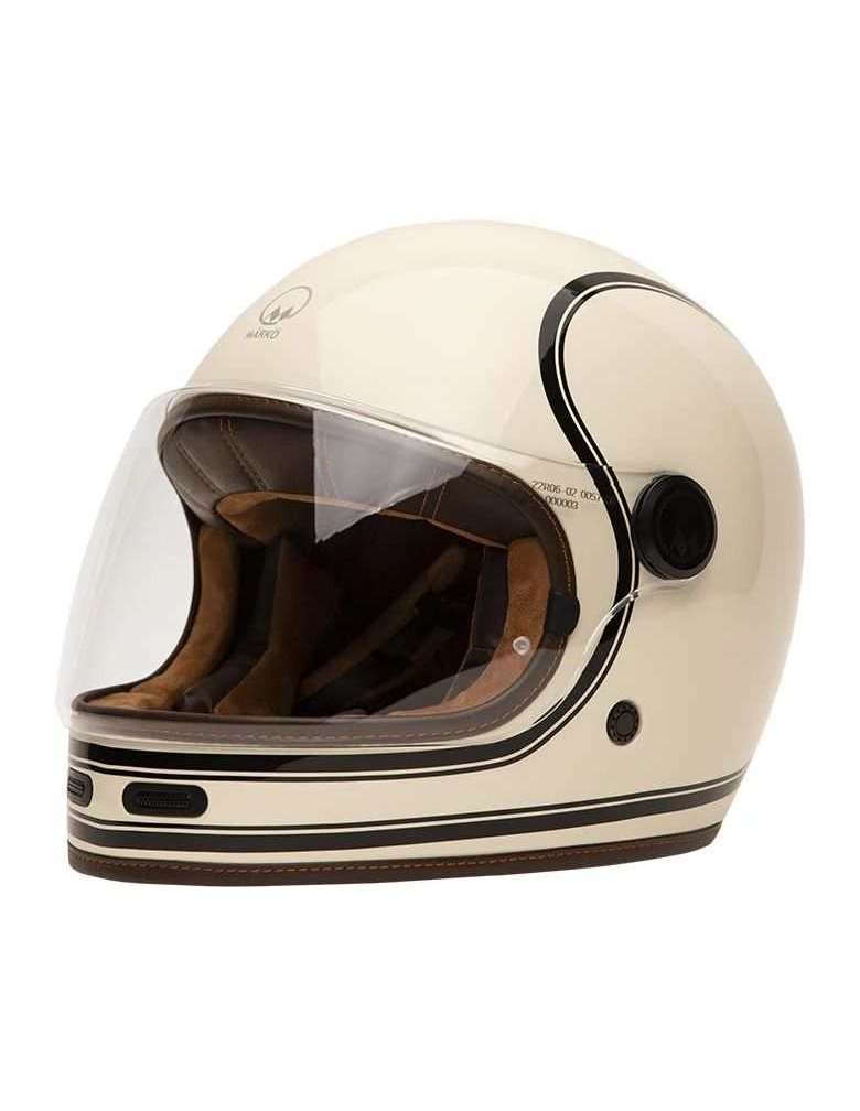 MÂRKÖ Full Moon 2 Integralhelm Beige/Schwarz