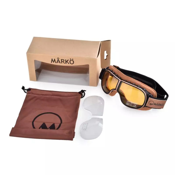 MÂRKÖ B8 Goggle Replica Klassik Braun