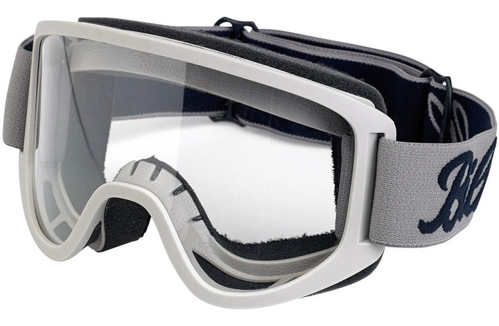 Biltwell Moto 2.0 Script Goggles Titanium