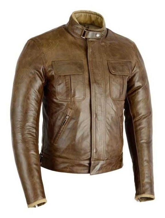 Original Driver Herren Leder Jacke Concorde Café