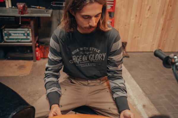 Age of Glory Original LS Tee Washed Black Grey – Ansicht 2