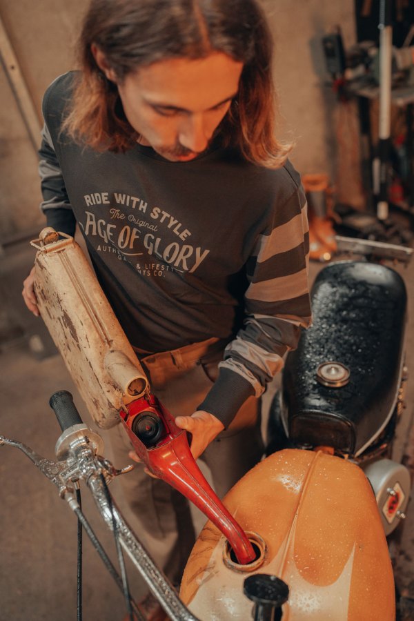 Age of Glory Original LS Tee Washed Black Grey – Ansicht 4
