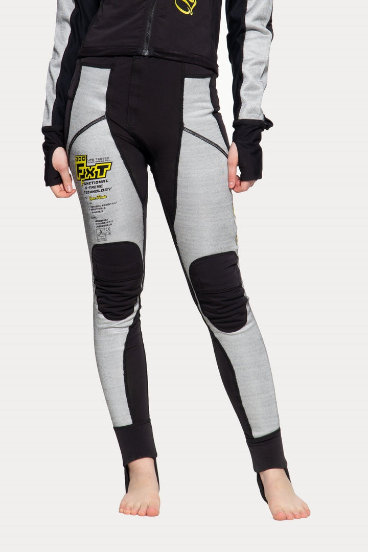 Queen Kerosin Motorradunterhose Kustombuilt Grau – Ansicht 1