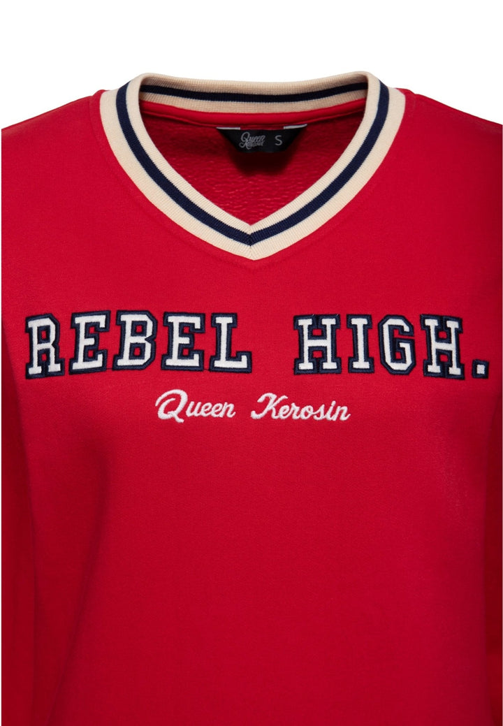 King Kerosin Damen Sweatshirt Rebel High – Detail