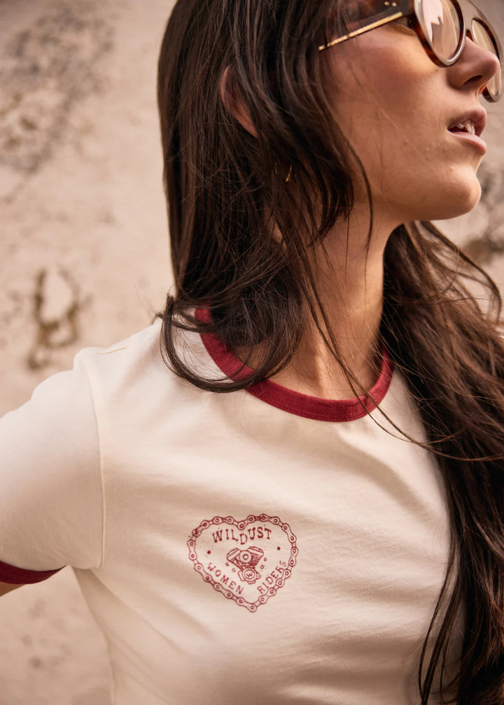 Wildust Ringer Shirt Heart Ride