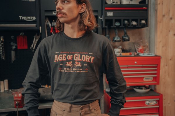 Age of Glory Rugged LS Tee Washed Black – Ansicht 2