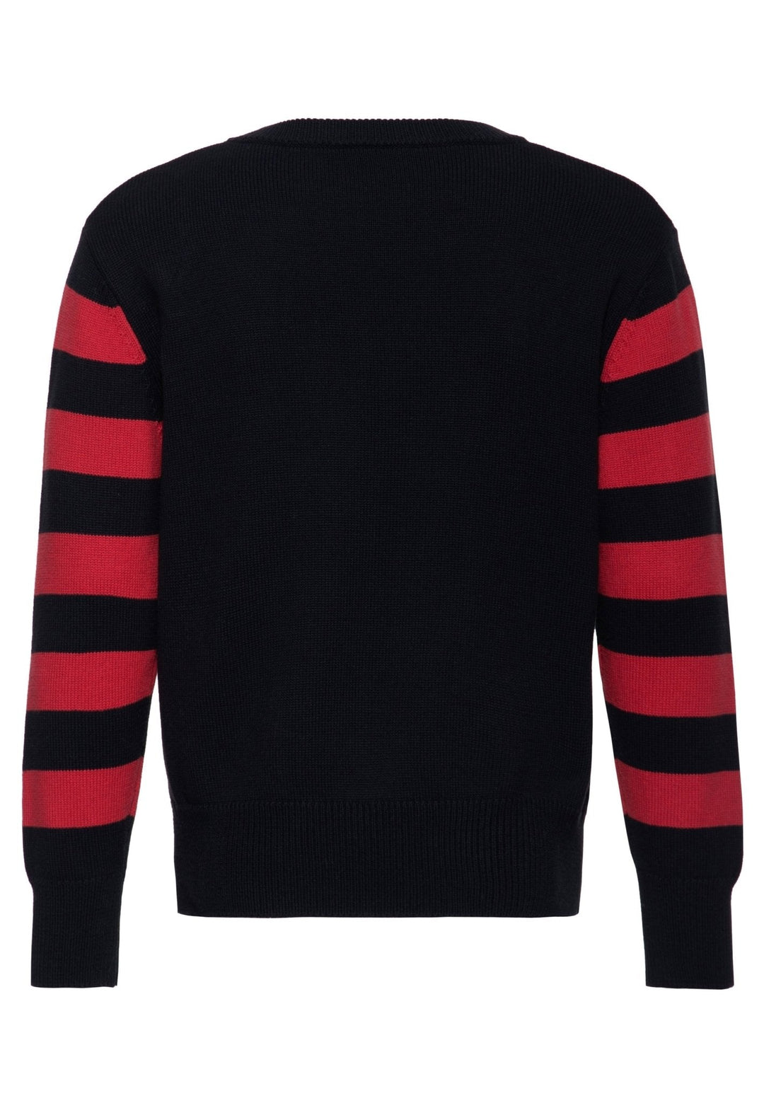 King Kerosin Speedway Racers Strickpullover Schwarz/Rot – Ansicht 3