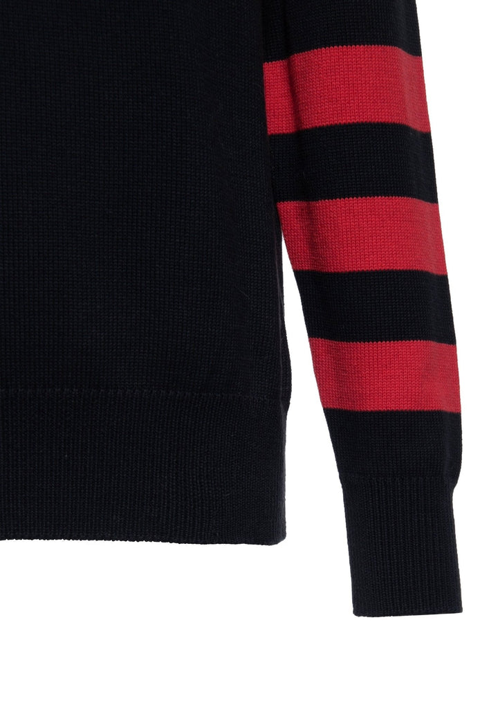 King Kerosin Speedway Racers Strickpullover Schwarz/Rot – Ansicht 4