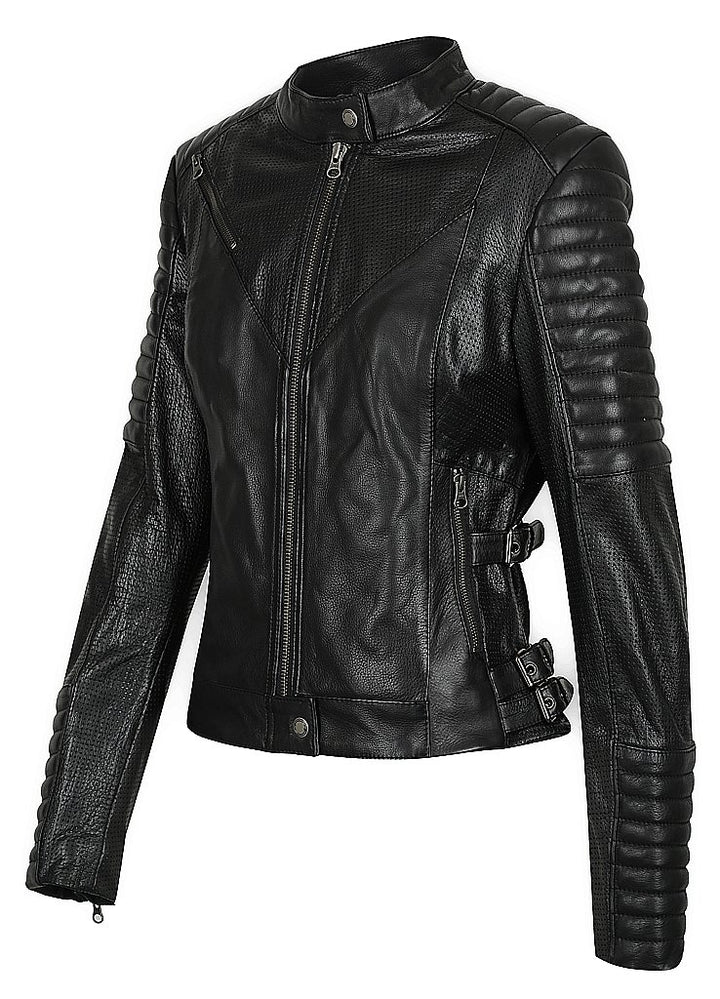 Black Arrow Damenlederjacke Wild & Free Black