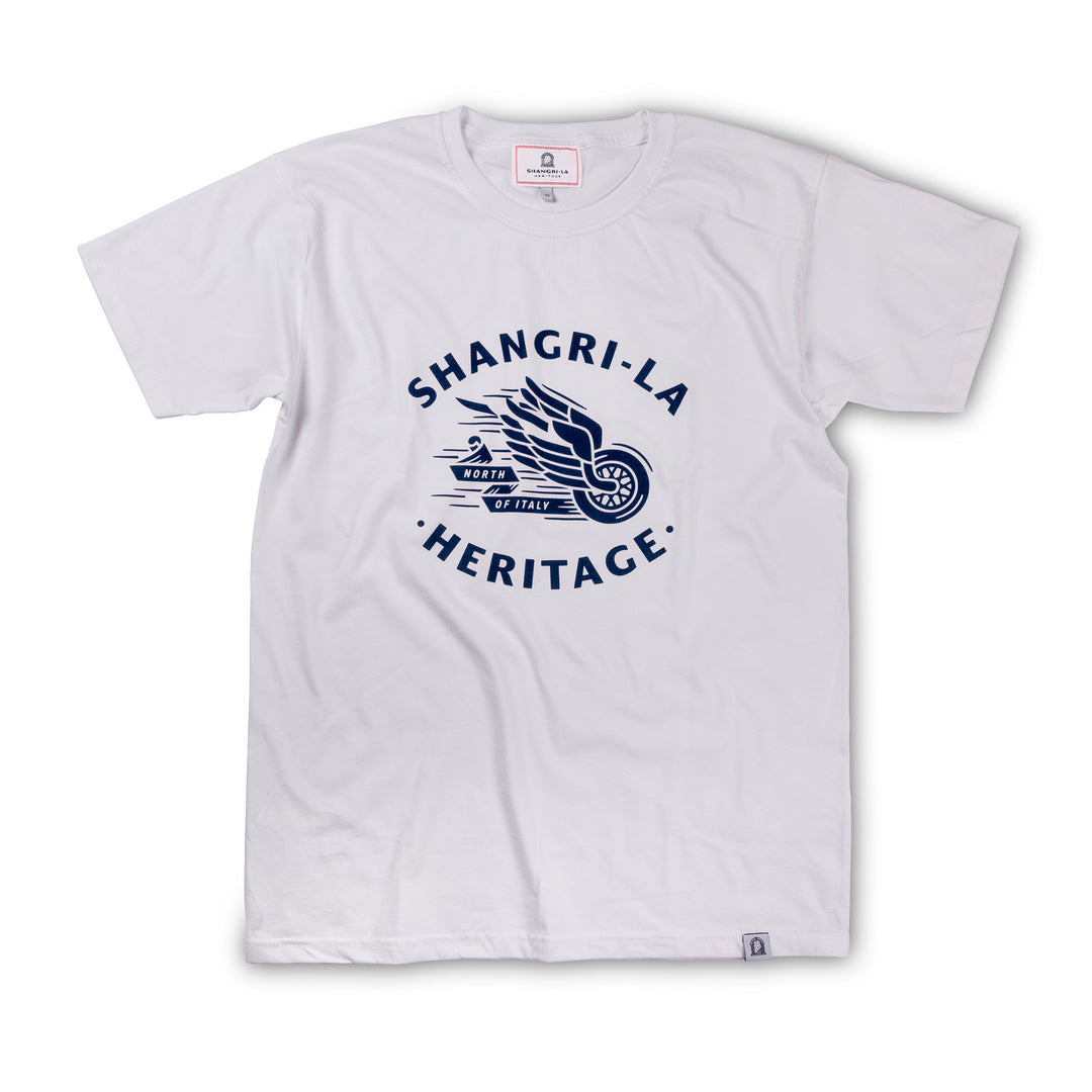 Shangri-La Heritage “Winged Wheel” T-Shirt Weiss